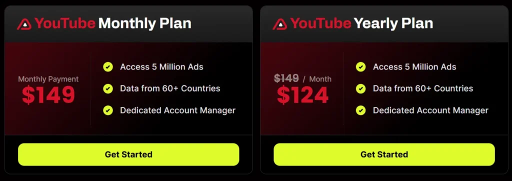 AdPlexity-YouTube-Pricing