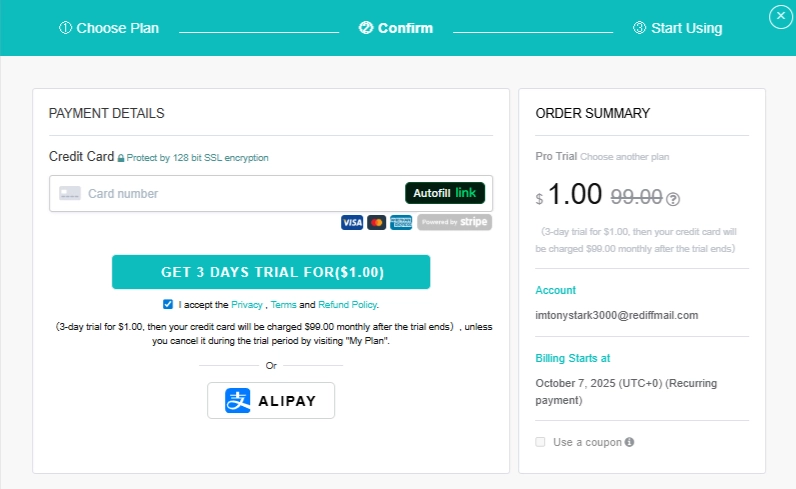 BigSpy Pro Trial Subscription