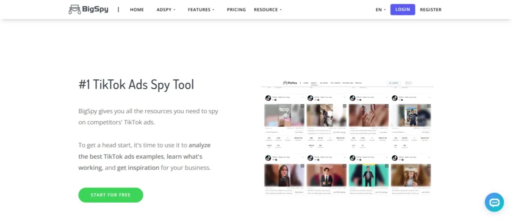 BigSpy - TikTok As Spy Tool