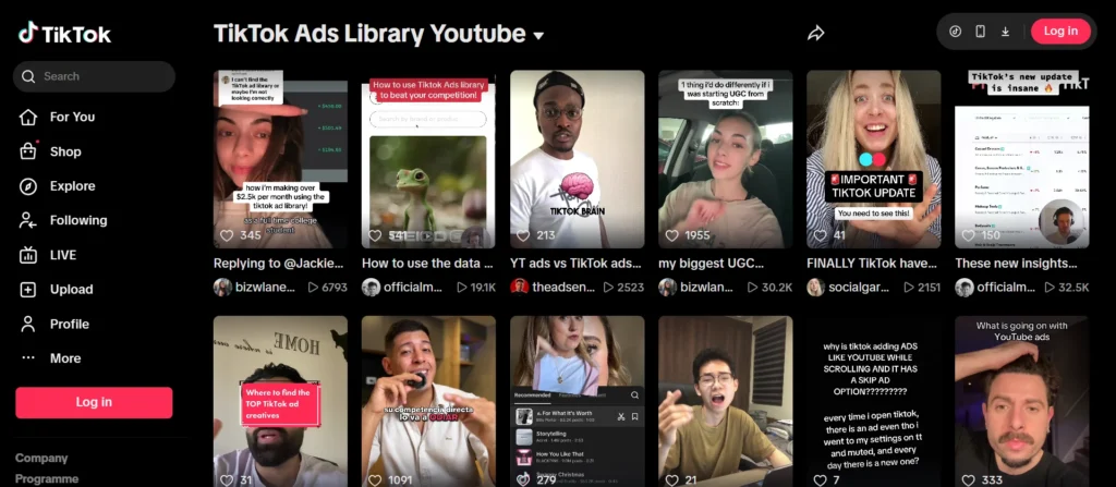 TikTok Ads Library