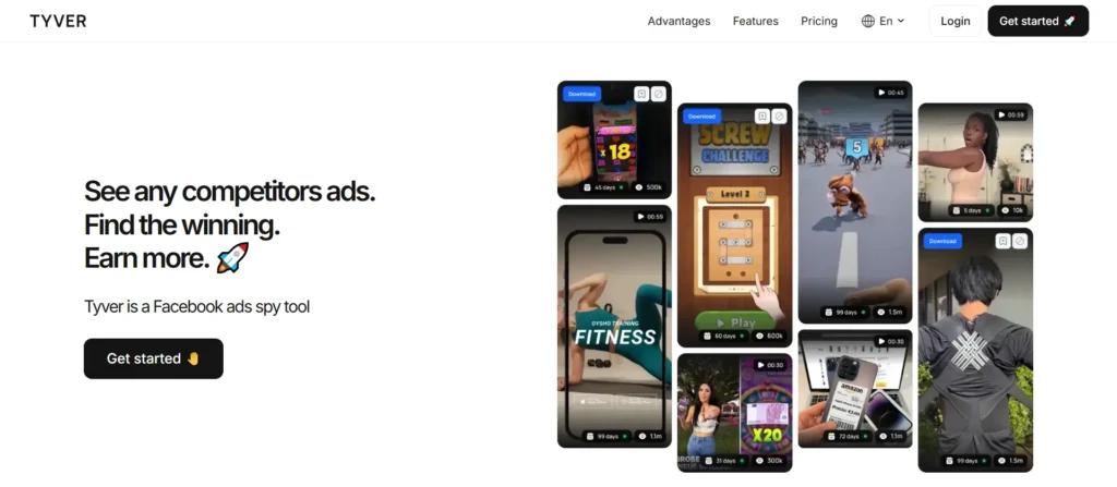 Tyver Facebook Ad Spy 